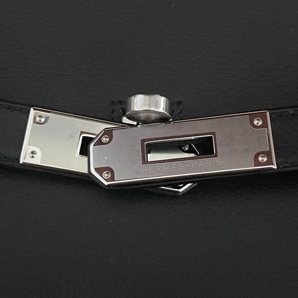 2024 New Hermes Mini Jypsiere - Noir / PHW - Evercolor New - Picture 8 of 9